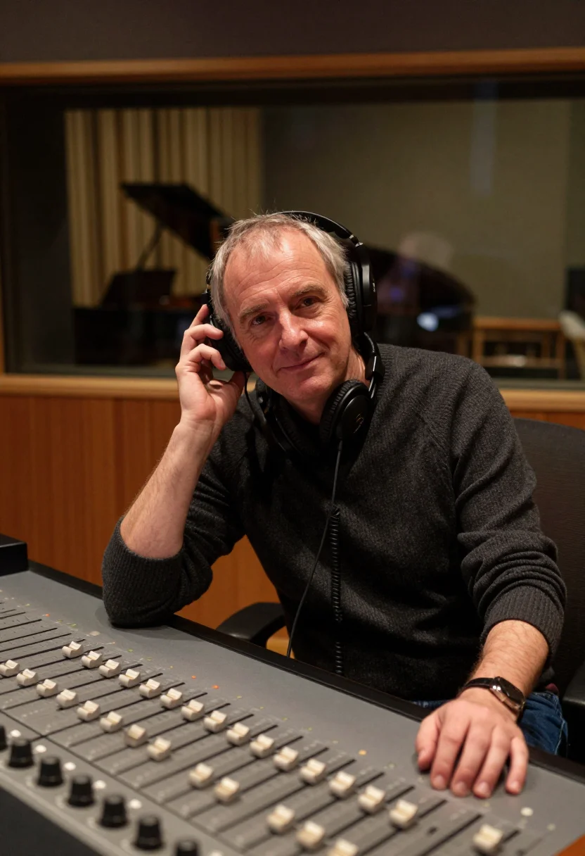 AI abbey road console sample — portrait of a man, chest-up portrait of an English man in hi