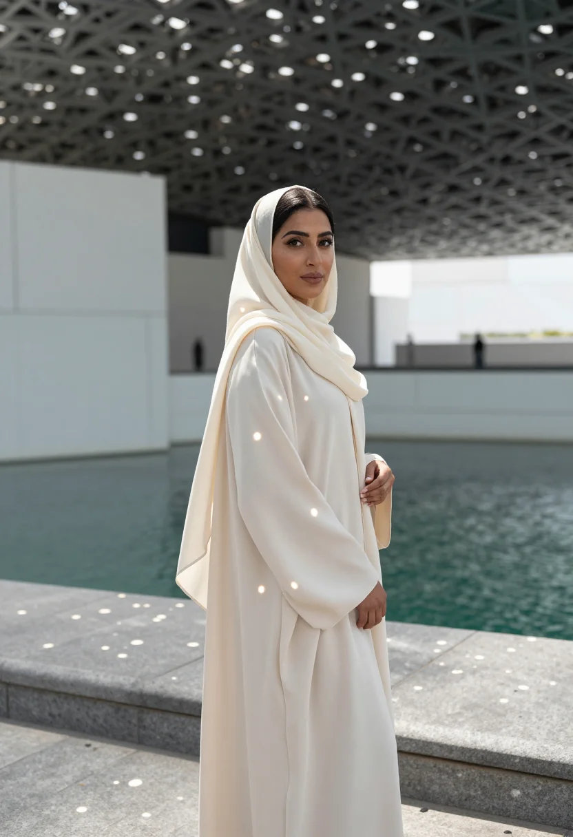 AI abu dhabi sample — portrait of a woman, three-quarter-length portrait of a Gulf