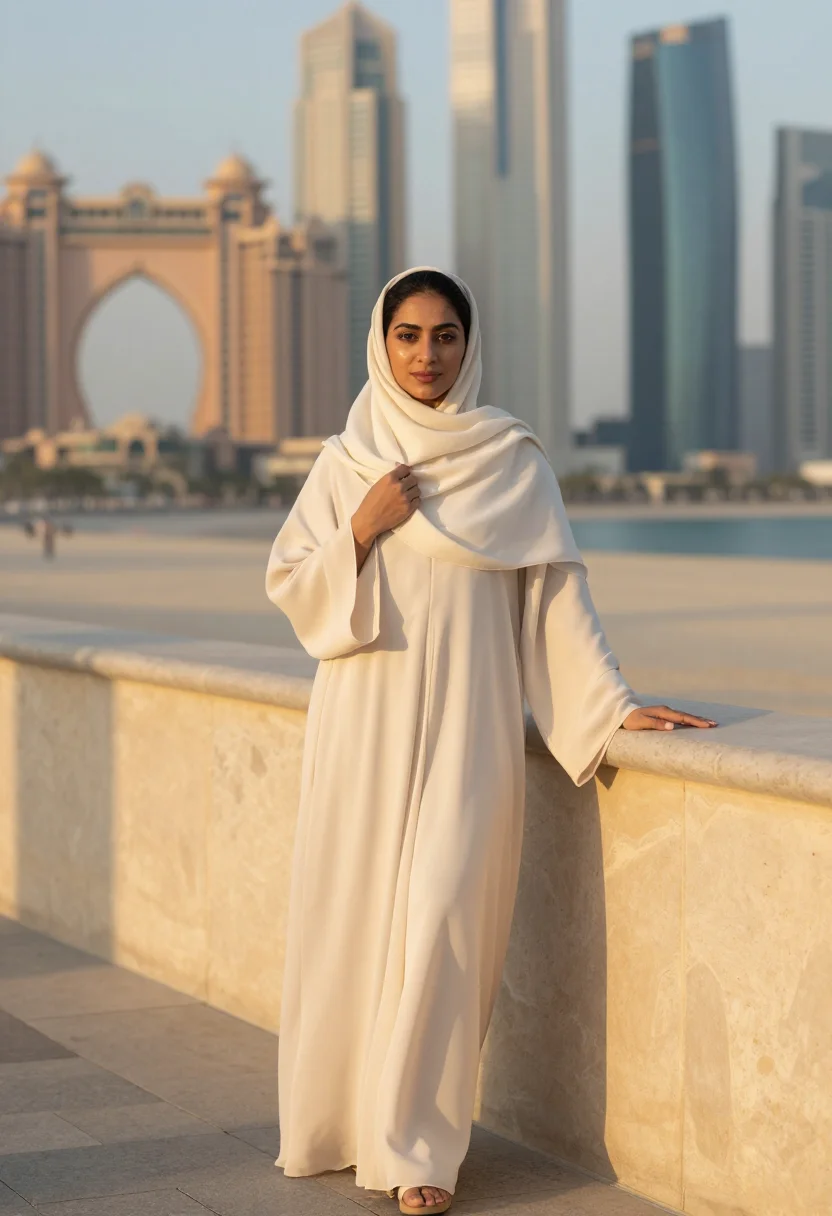 AI abu dhabi sample — portrait of a woman, full-length portrait of a Gulf-Arab wom