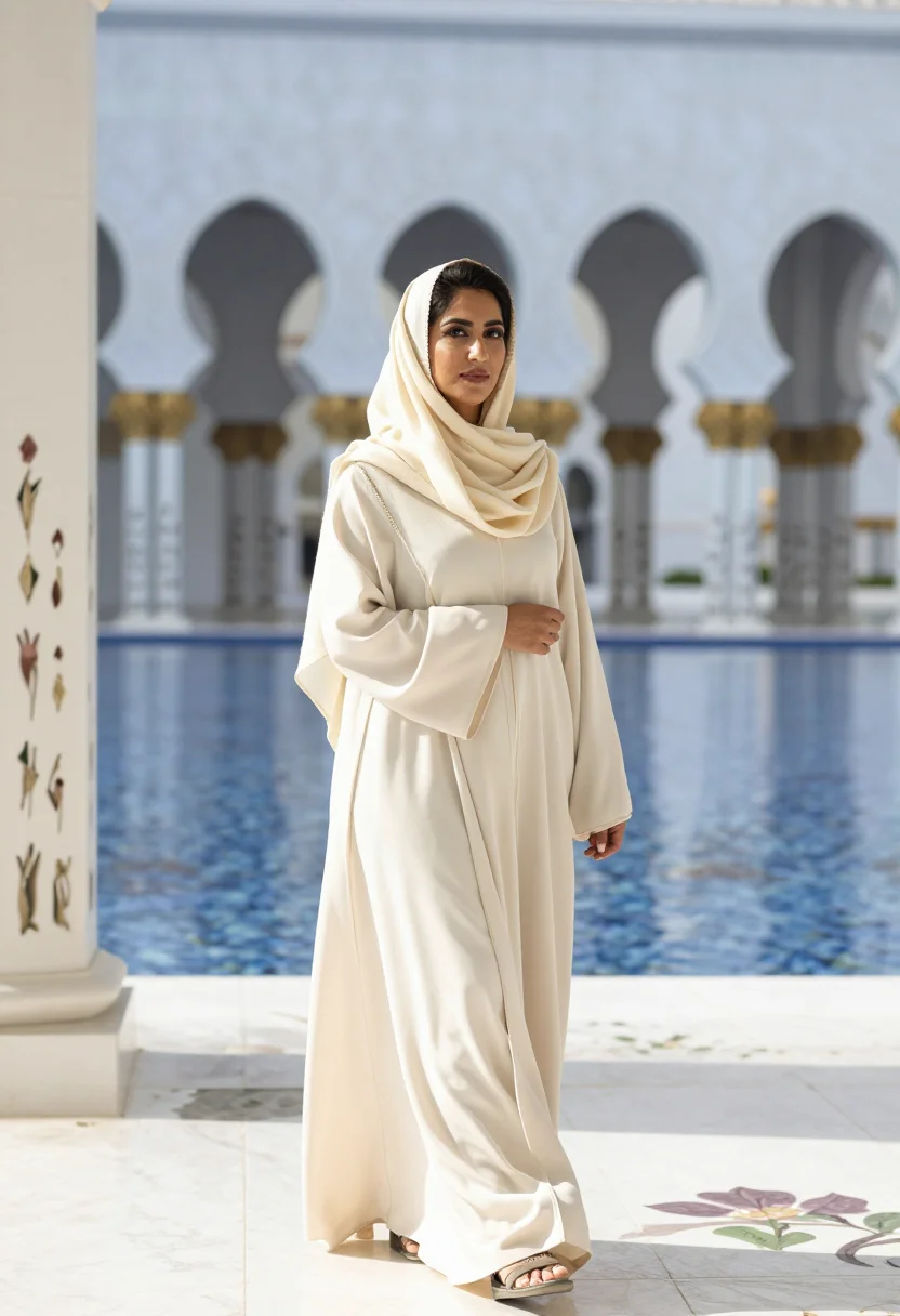 AI abu dhabi sample — portrait of a woman, three-quarter-length portrait of a Gulf