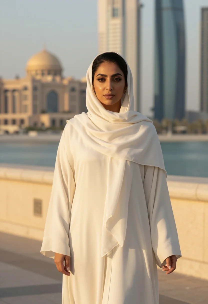 AI abu dhabi sample — portrait of a woman, half-length portrait of a Gulf-Arab wom