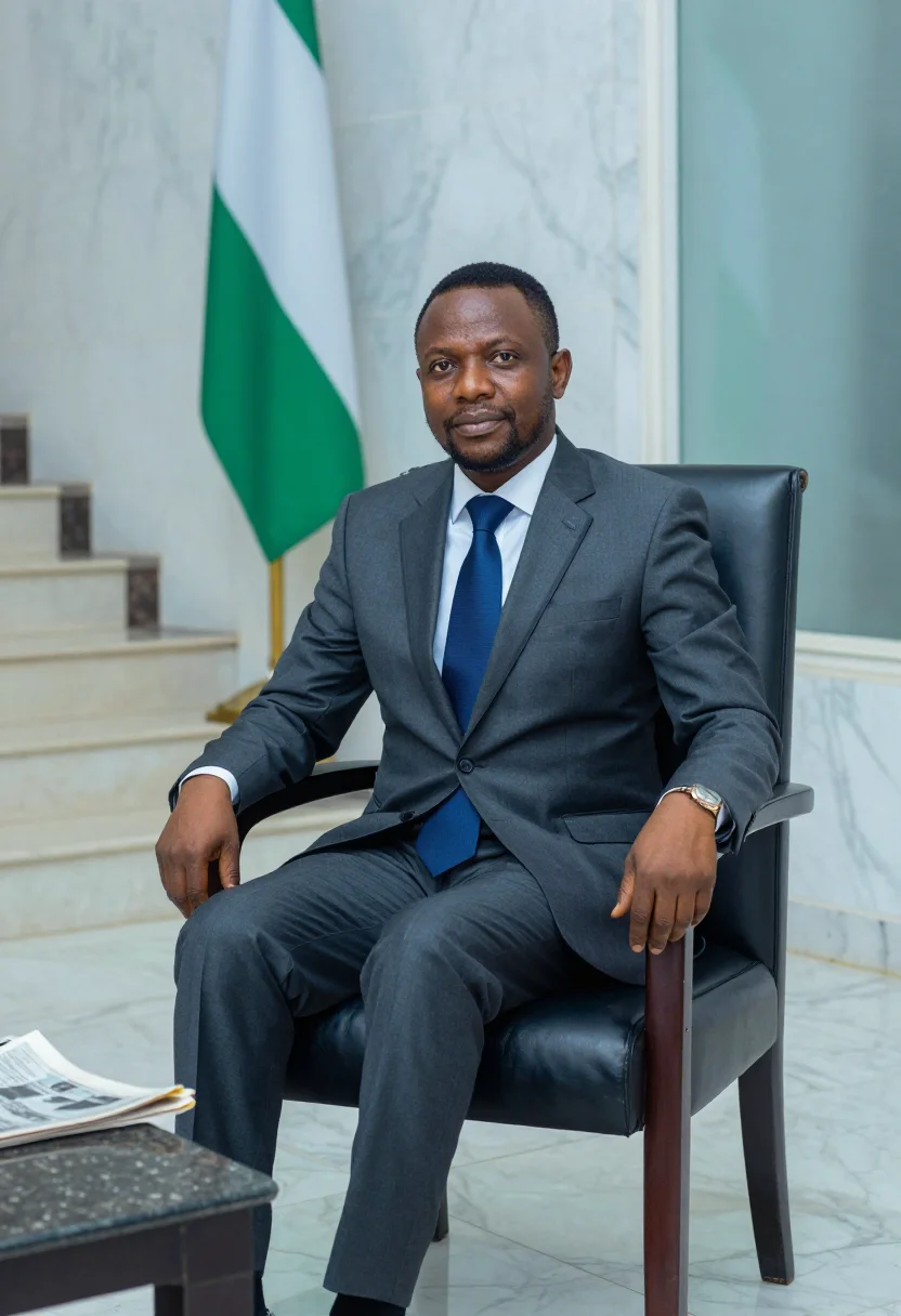 AI abuja rock sample — portrait of an official, three-quarter-length portrait of a