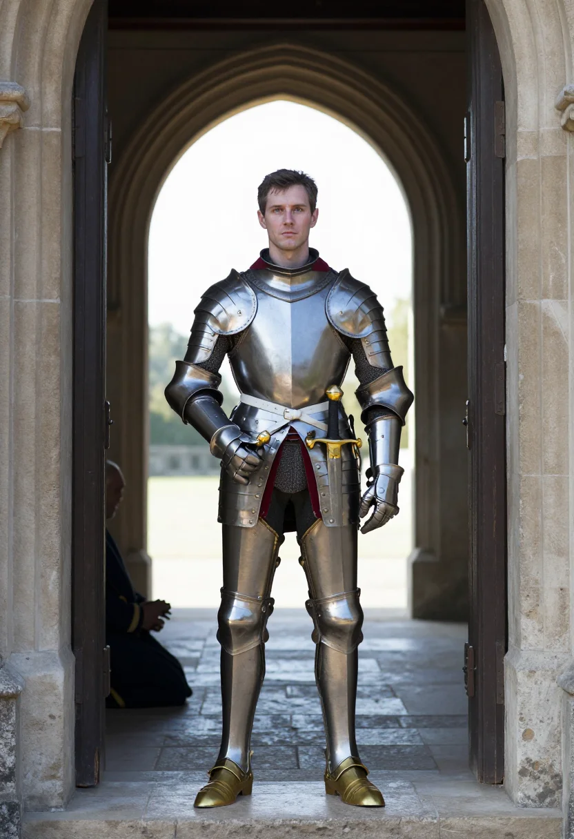 AI accolade sample — portrait of a man, full-length portrait of a Western-Europea