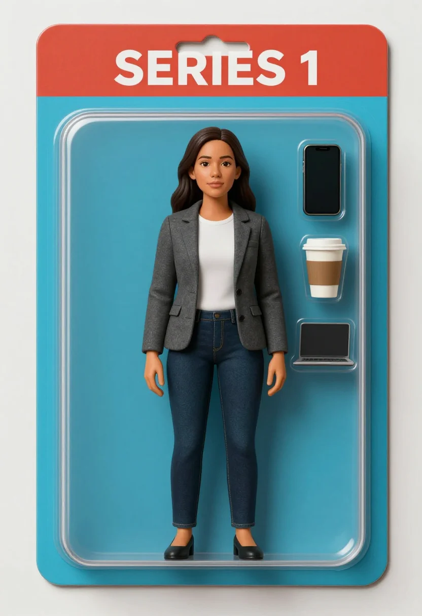 Example portrait from the AI Action Figure Blister — Free Preview, Train Once