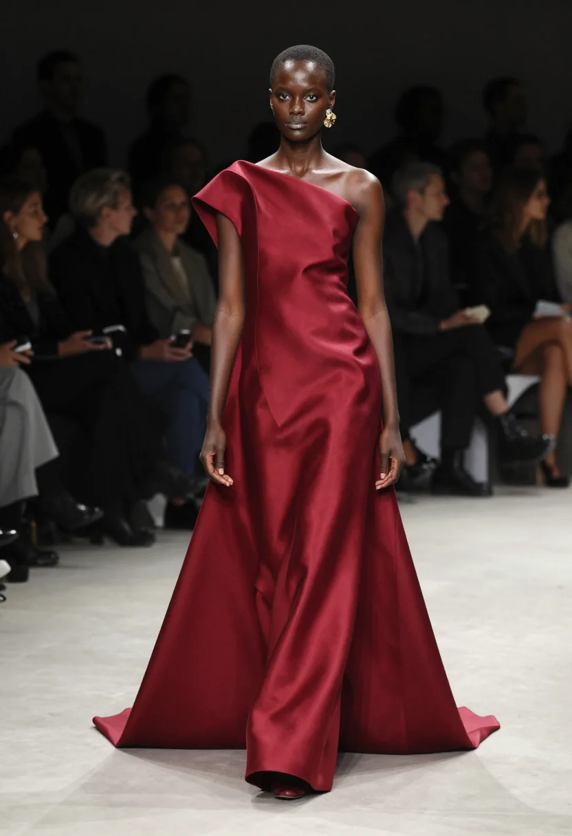 AI adut akech sample — portrait of a woman, framed full length from a camera on the