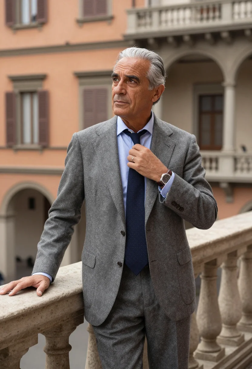 AI agnelli sample — portrait of a man, half-length portrait of an Italian man in