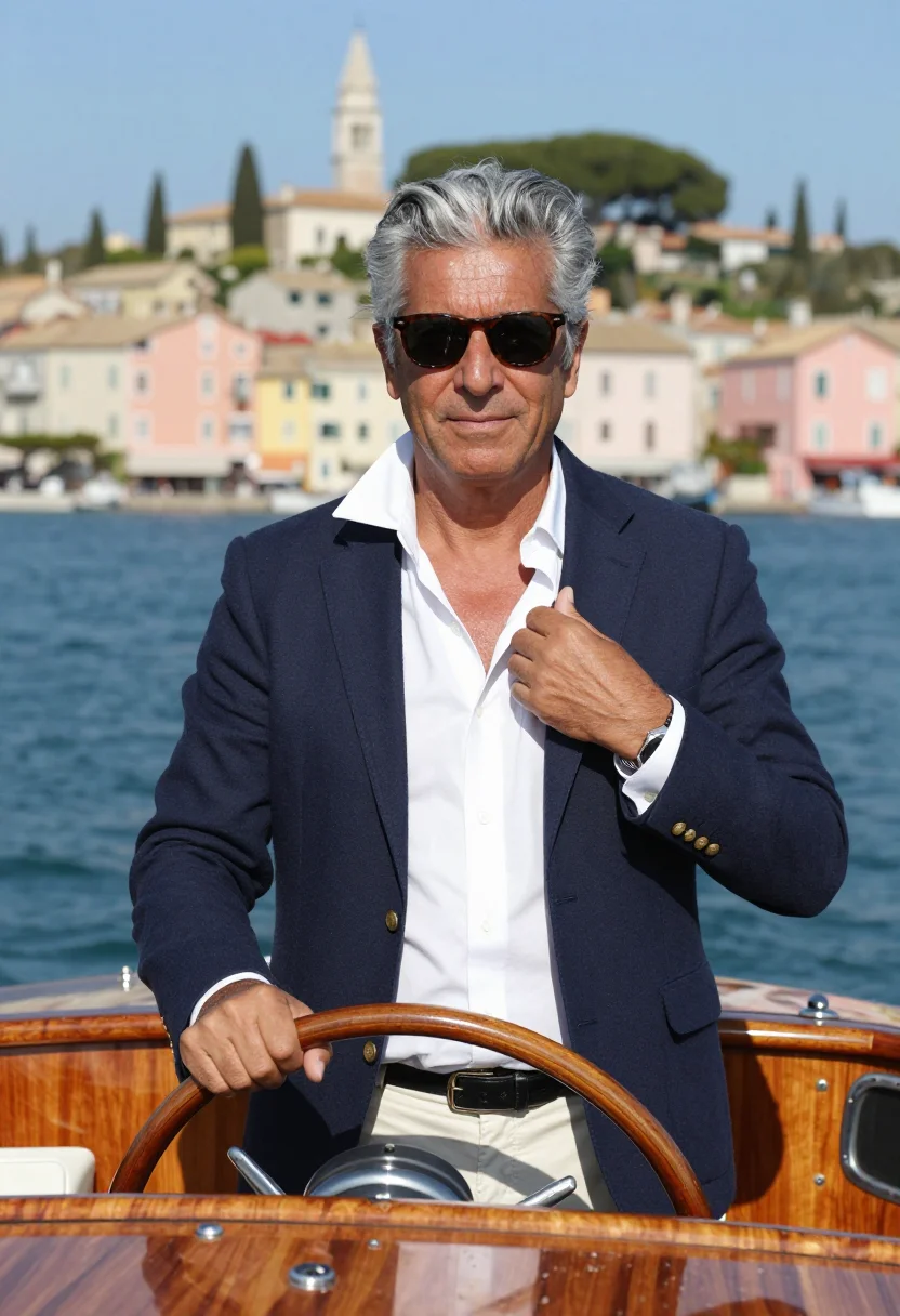 AI agnelli sample — portrait of a man, chest-up portrait of an Italian man in hi