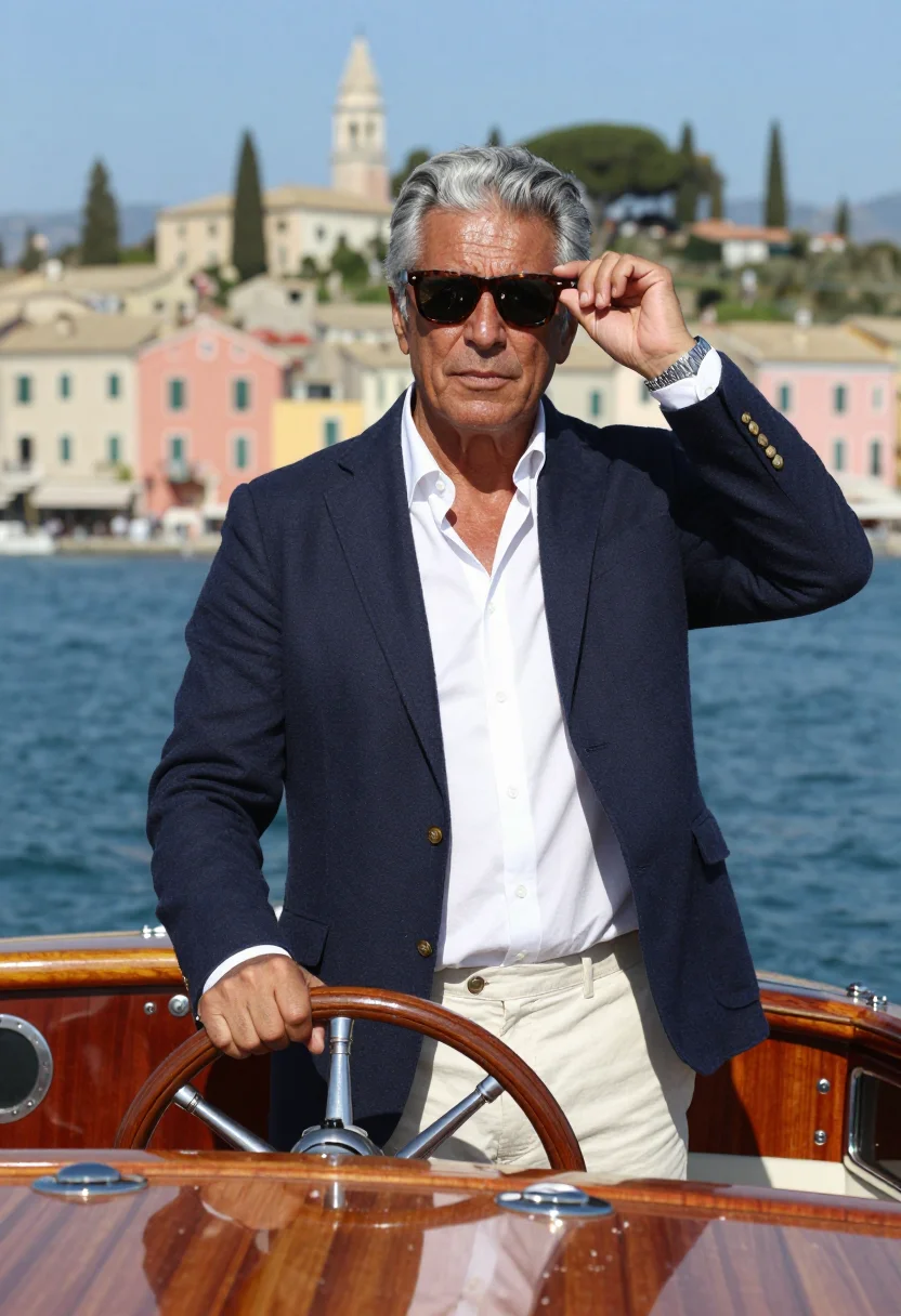 AI agnelli sample — portrait of a man, half-length portrait of an Italian man in