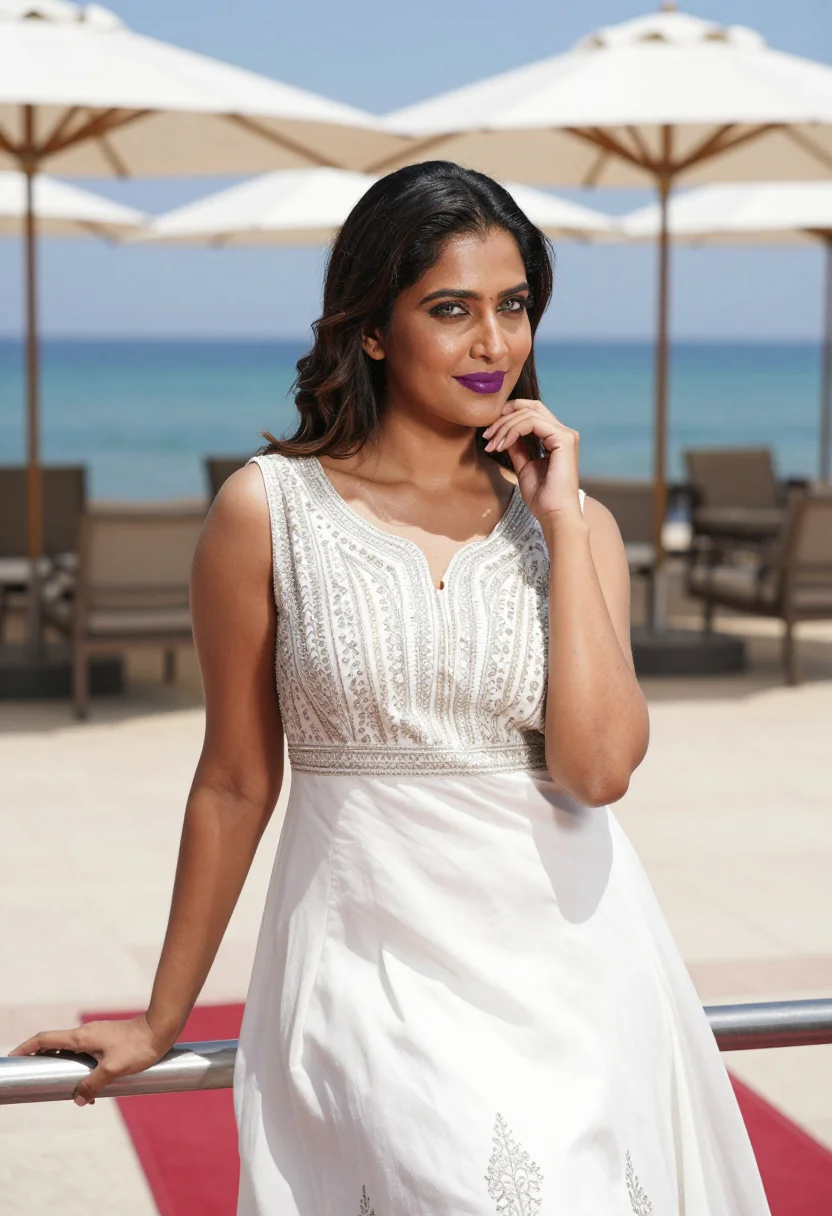 AI aishwarya cannes 2016 sample — portrait of a woman, close half-length portrait of a South-A