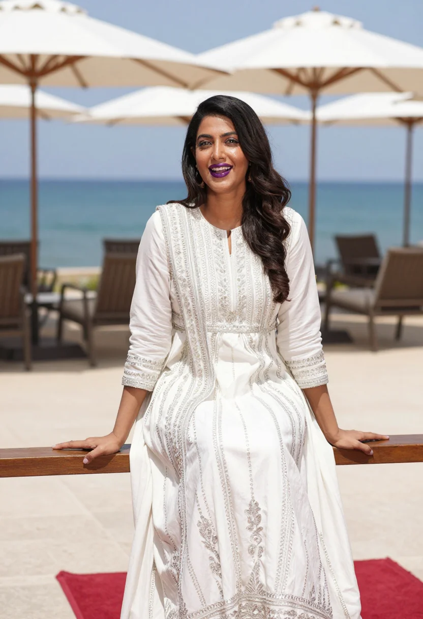 AI aishwarya cannes 2016 sample — portrait of a woman, three-quarter-length portrait of a Sout
