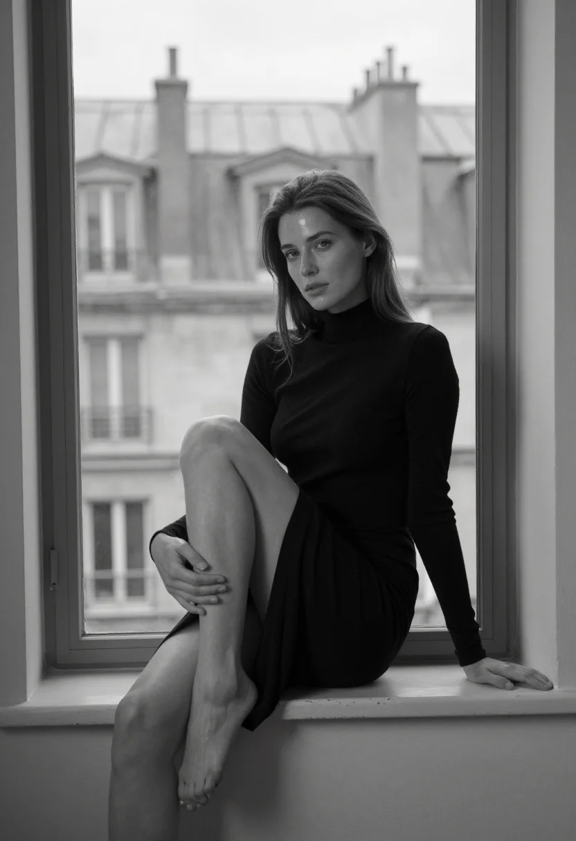 AI alaia cling sample — portrait of a woman, full-length portrait of a Western-Europ