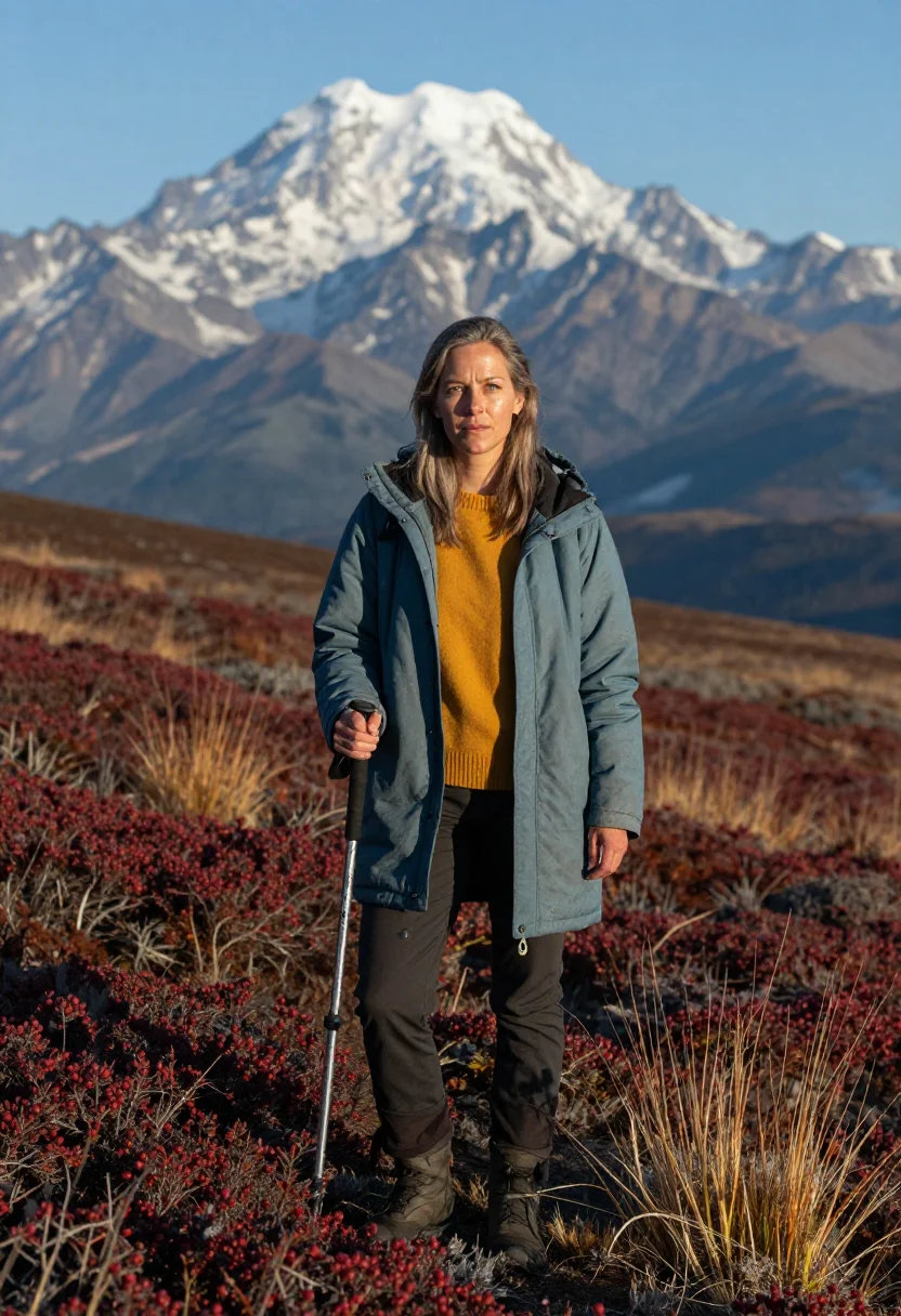 AI alaska sample — portrait of a traveler, full-length portrait of a Western-Eu