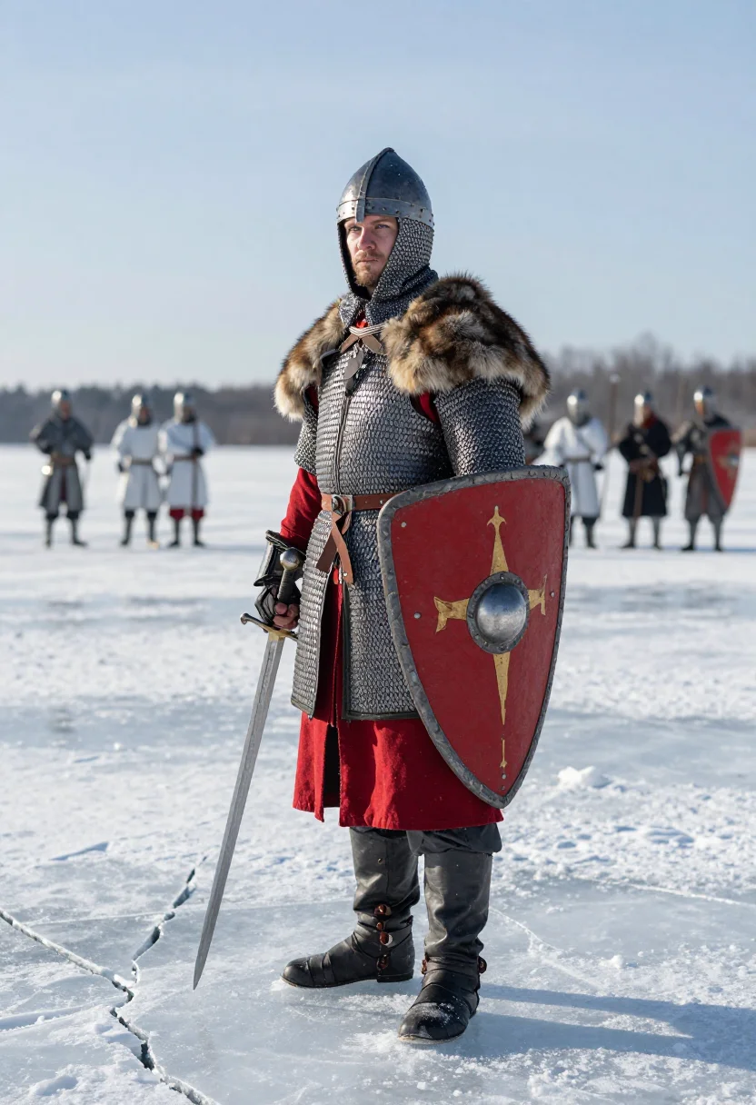 AI alexander nevsky sample — portrait of a man, full-length portrait of an Eastern-Europe