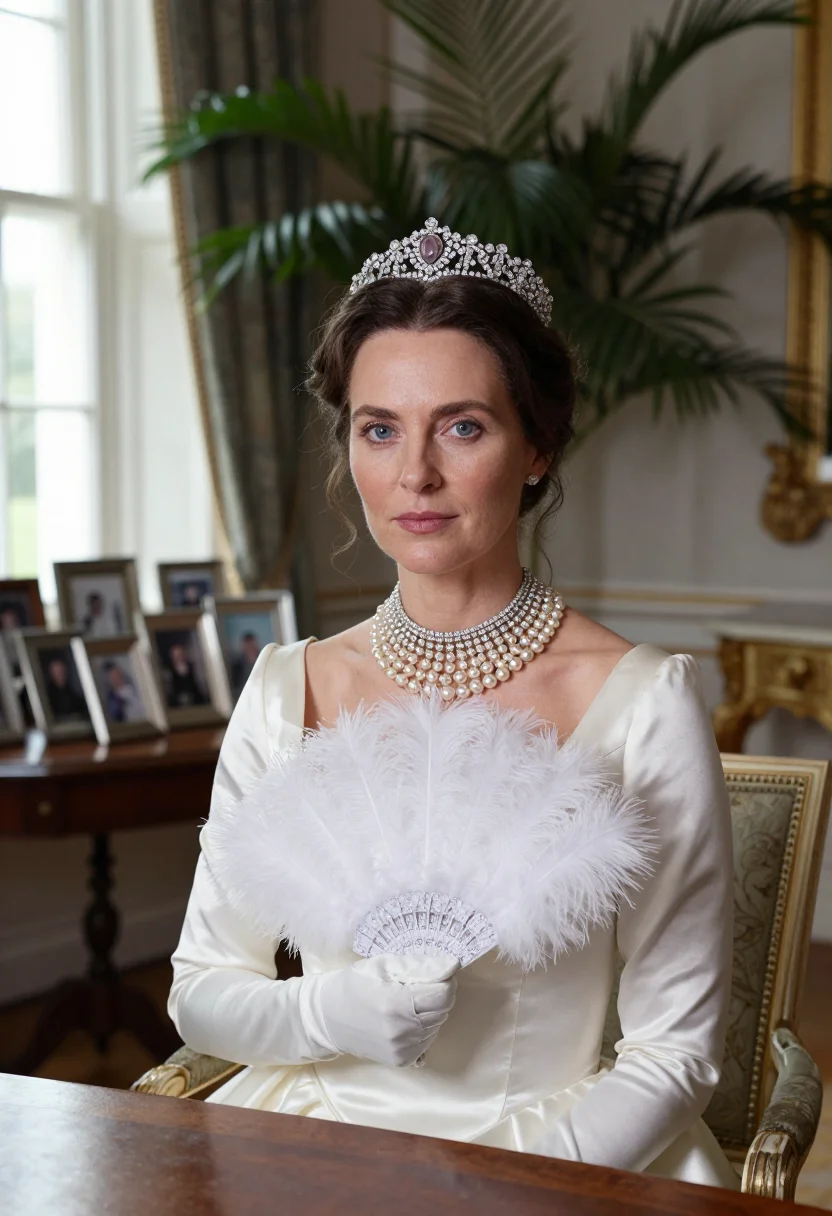 AI alexandra of denmark sample — portrait of a woman, chest-up portrait of a Northern-Europea