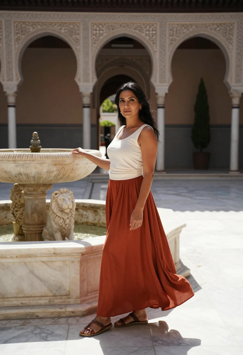 AI alhambra sample — portrait of a woman, three-quarter-length portrait of a Nort