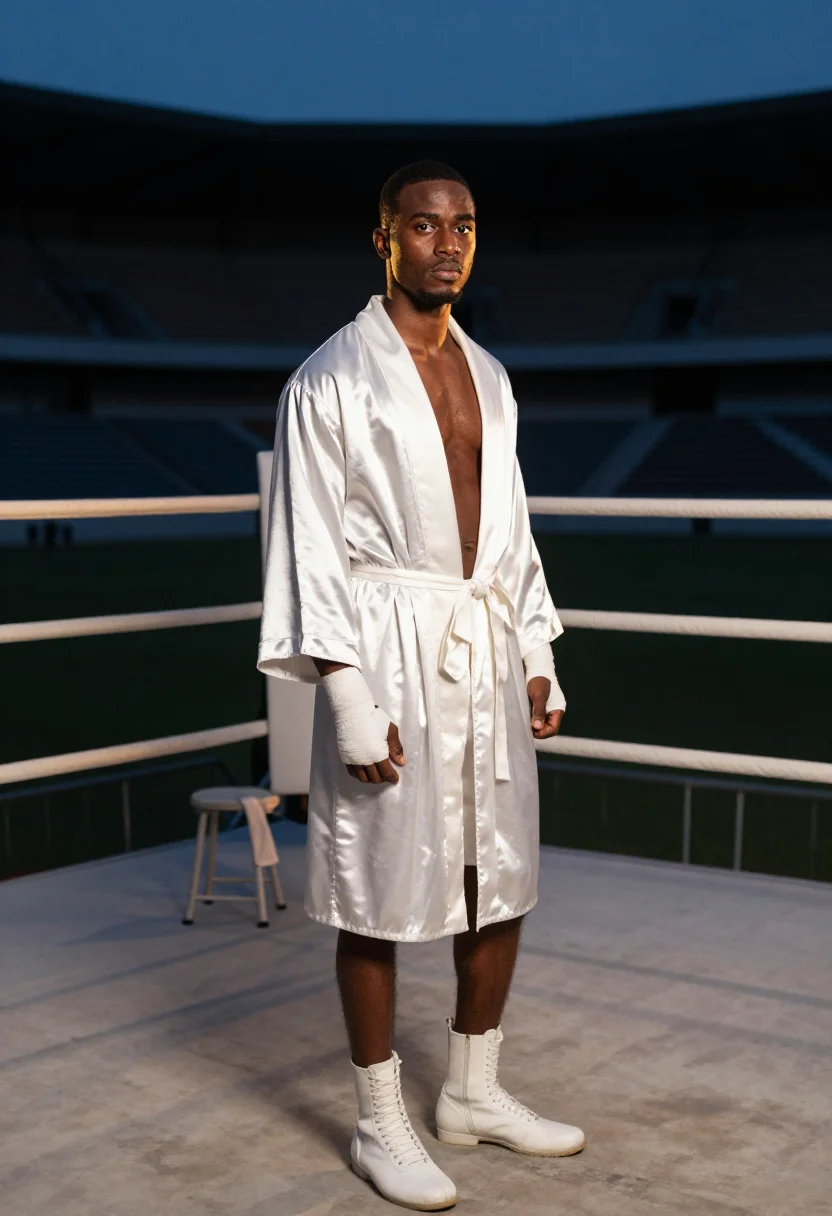 AI ali sample — portrait of a man, three-quarter-length portrait of a Black