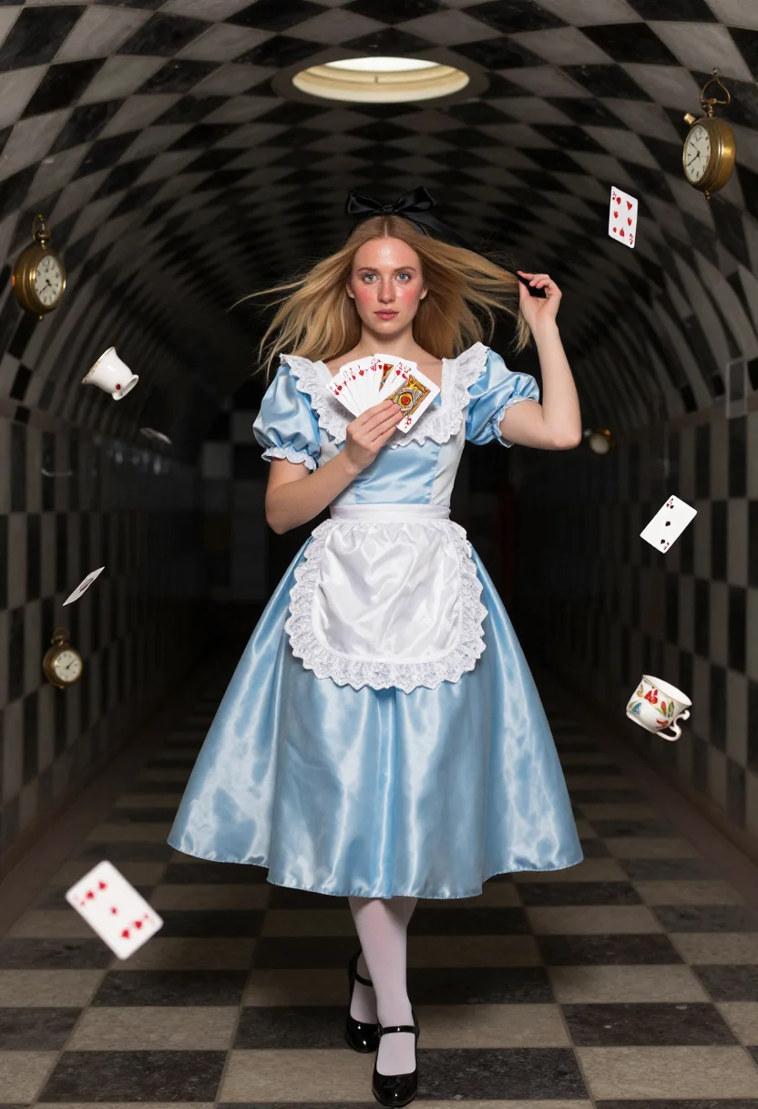 AI alice wonderland sample — portrait of a woman, full-length portrait of a Western-Europ