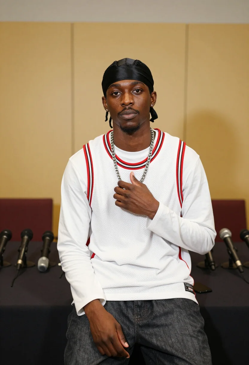AI allen iverson 2001 sample — portrait of a man, three-quarter-length portrait of a man of