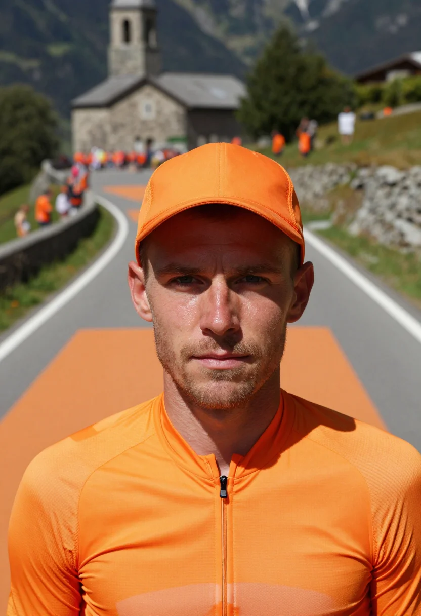 Alpe D Huez Dutch Corner Orange