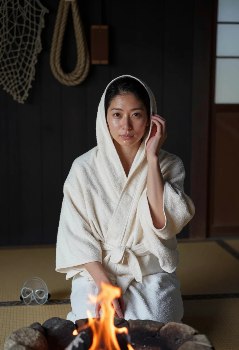 AI ama diver sample — portrait of a woman, chest-up portrait of a Japanese woman i