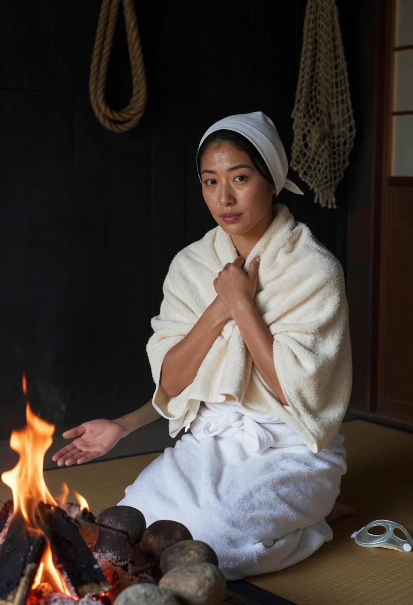 AI ama diver sample — portrait of a woman, half-length portrait of a Japanese woma