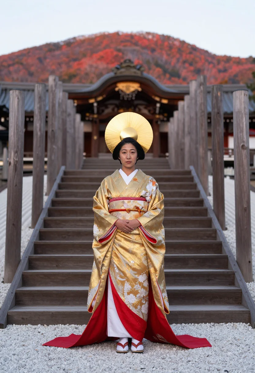 AI amaterasu sample — portrait of a woman, full-length symmetrical portrait of a J