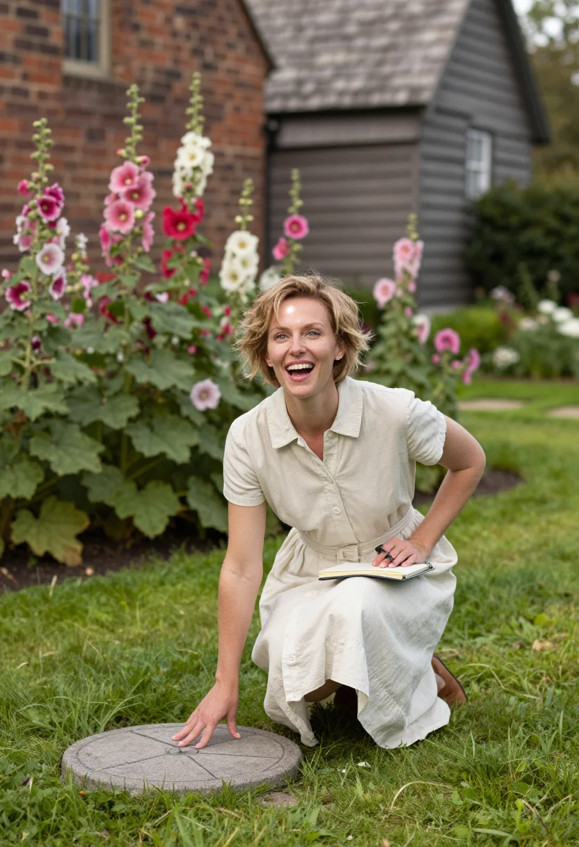 AI amelia earhart sample — portrait of a woman, a full-length photograph in a walled ga