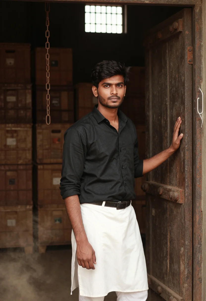 AI amitabh deewar sample — portrait of a man, half-length portrait of a South-Asian man