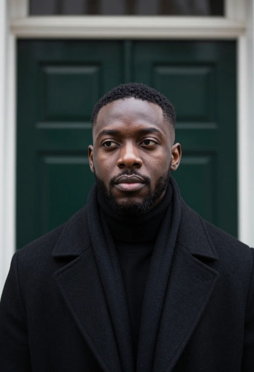 AI amsterdam canal black sample — portrait of a man, head-and-shoulders portrait of a Black ma