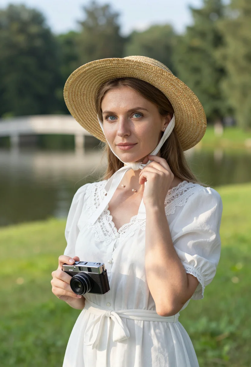 AI anastasia romanov sample — portrait of a woman, chest-up portrait of a Russian woman of