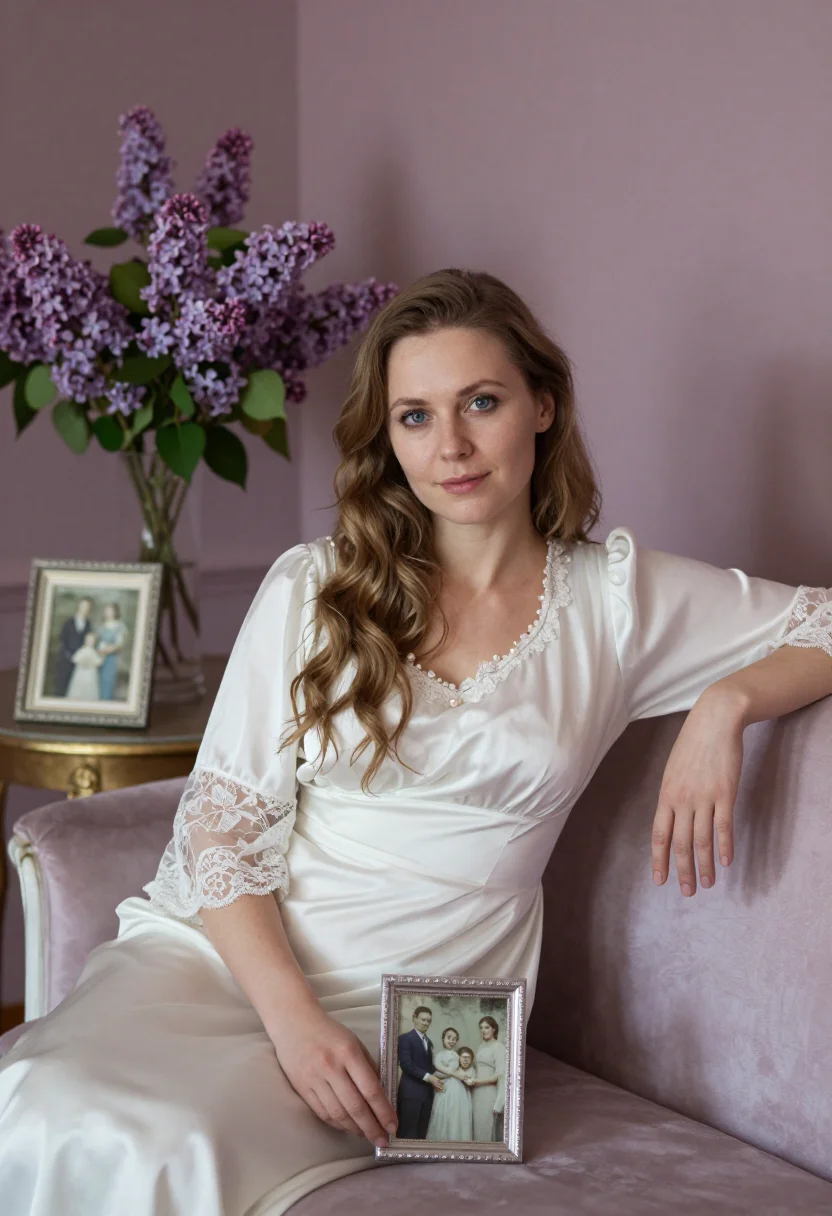 AI anastasia romanov sample — portrait of a woman, chest-up portrait of a Russian woman of