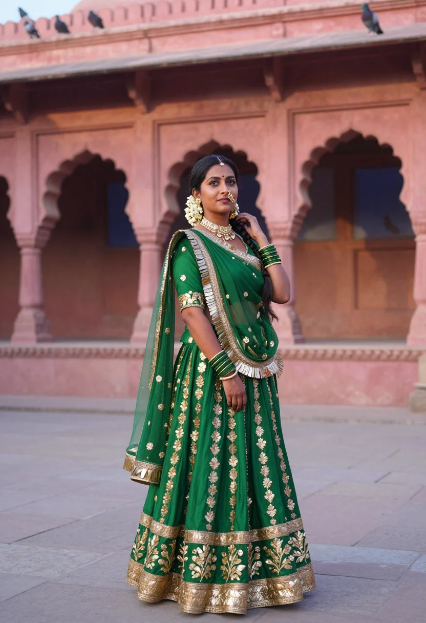 AI anita dongre sample — portrait of a woman, three-quarter-length portrait of a Raja