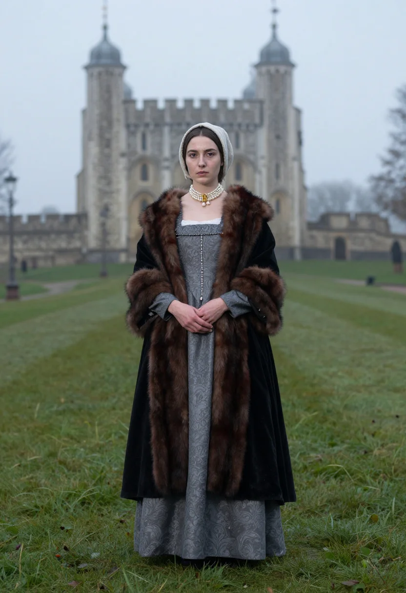 AI anne boleyn sample — portrait of a woman, three-quarter-length portrait of an Eng