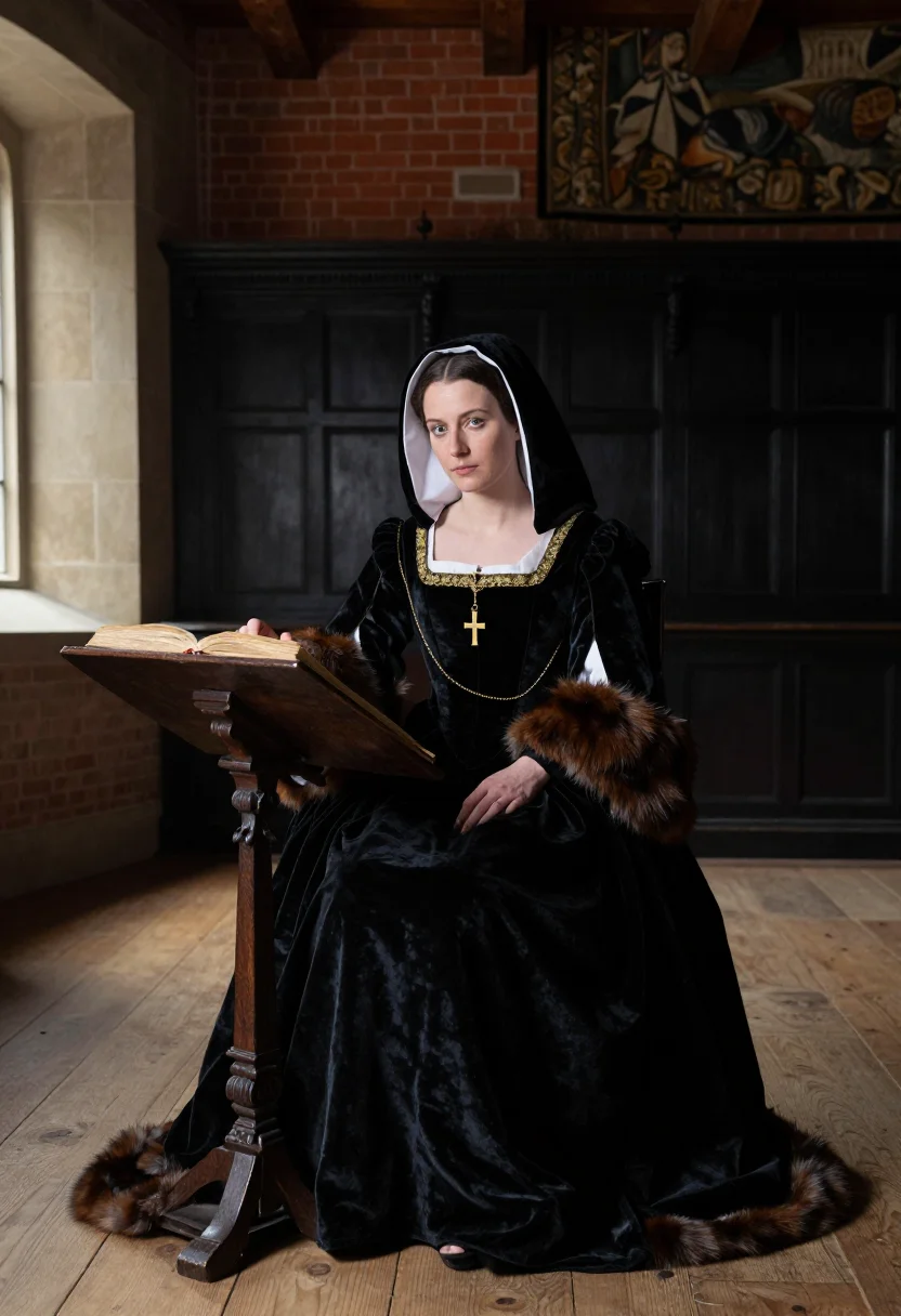 AI anne de bretagne sample — portrait of a woman, full-length portrait of a Western-Europ