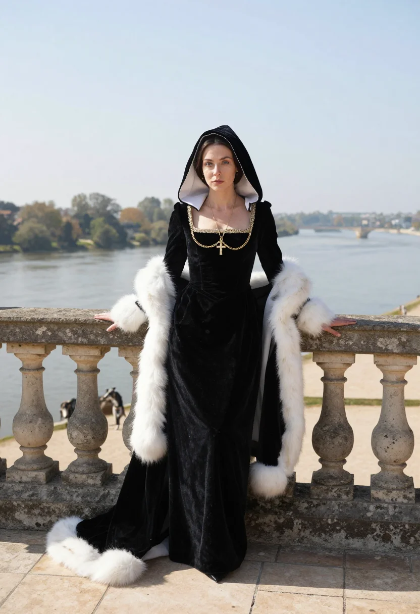 AI anne de bretagne sample — portrait of a woman, full-length portrait of a Western-Europ