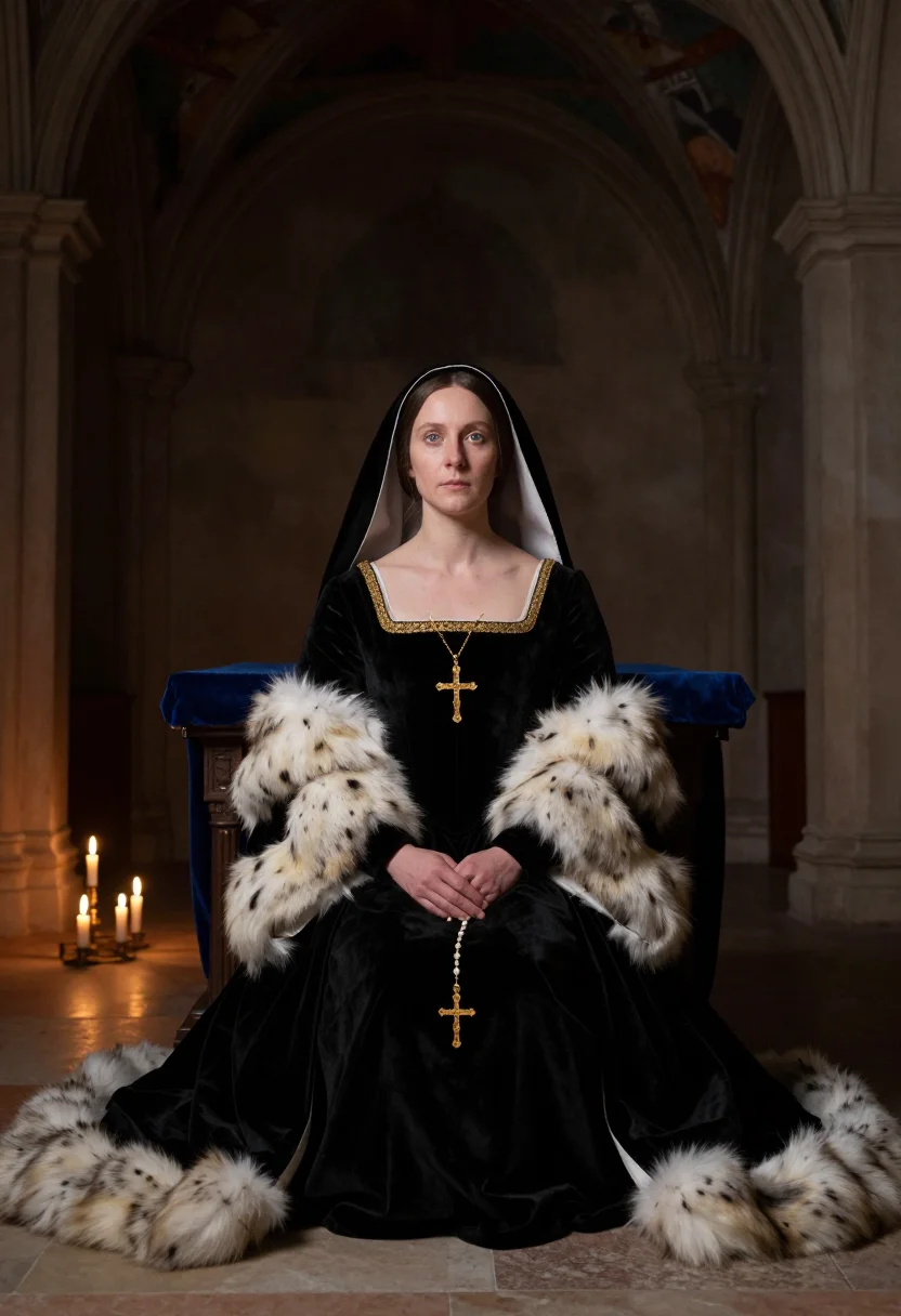 AI anne de bretagne sample — portrait of a woman, full-length portrait of a Western-Europ