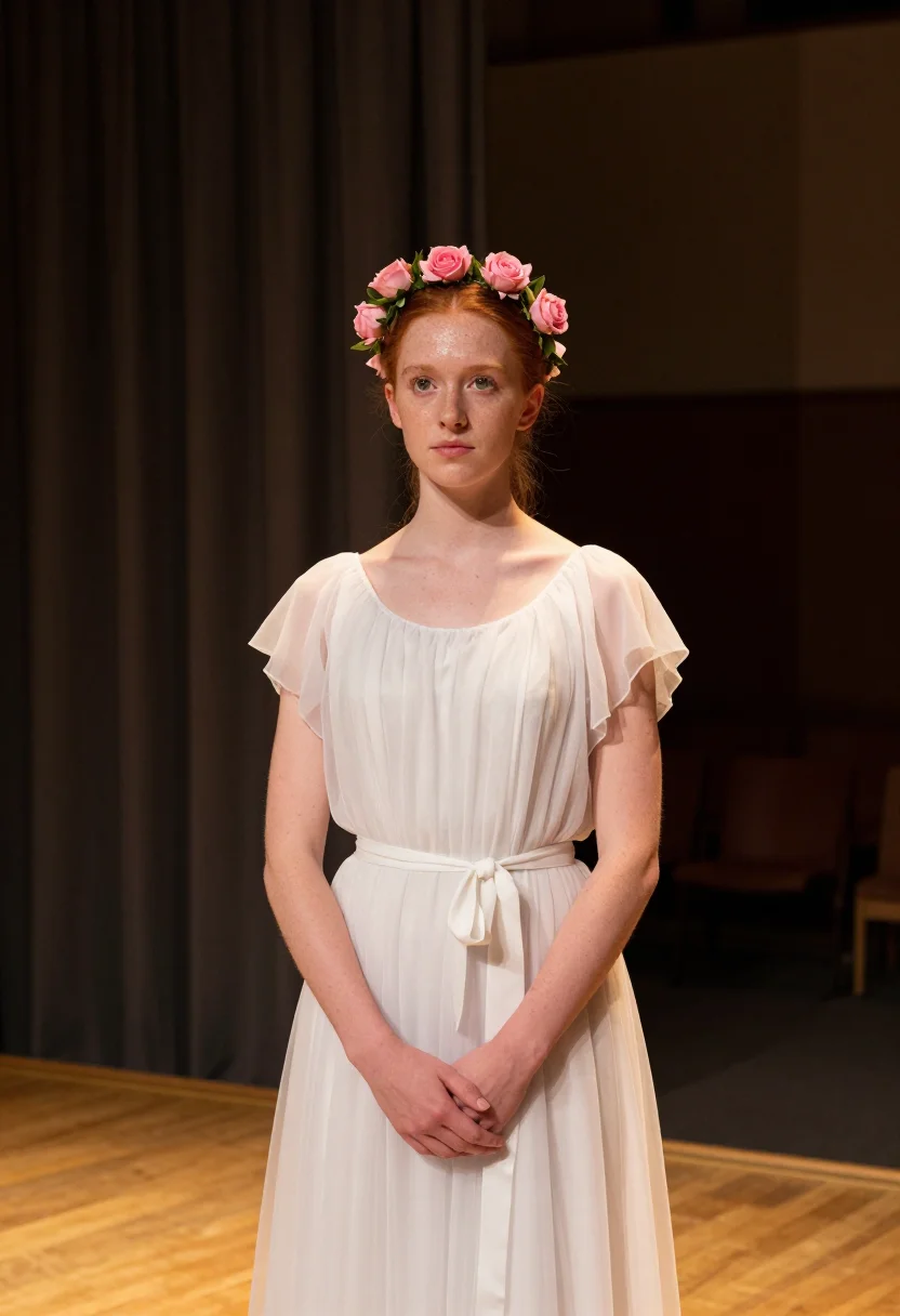 AI anne shirley sample — portrait of a woman, half-length frontal portrait of a young