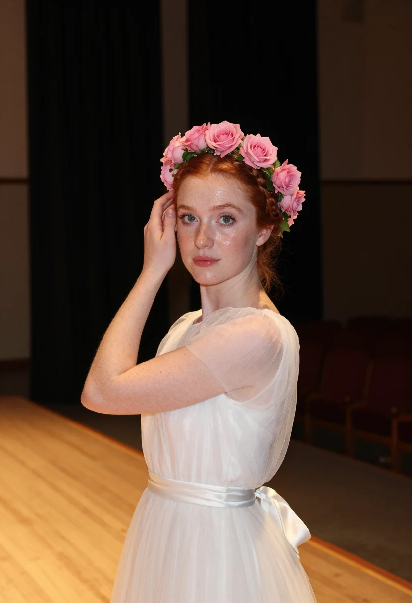 AI anne shirley sample — portrait of a woman, close head-and-shoulders portrait of a