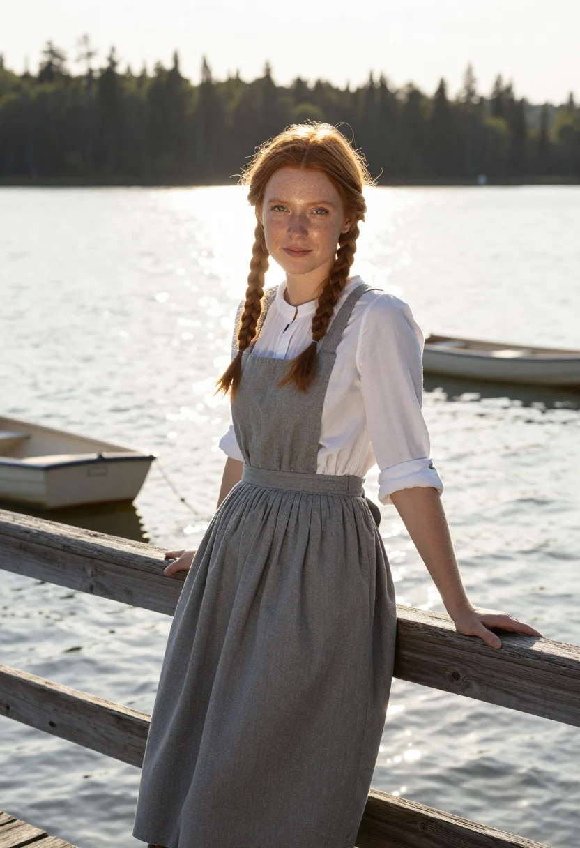AI anne shirley sample — portrait of a woman, three-quarter-length portrait of a youn