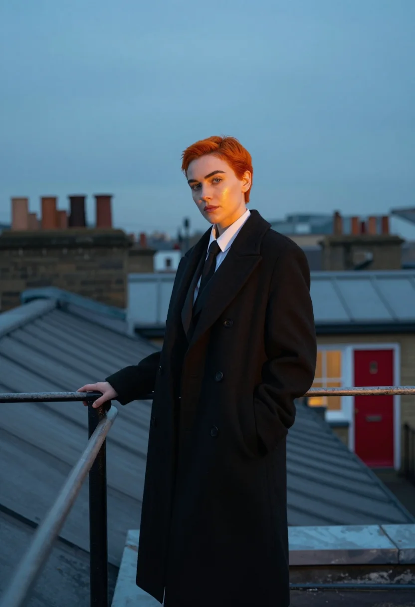 AI annie lennox sample — portrait of a woman, half-length portrait of a woman of Scot