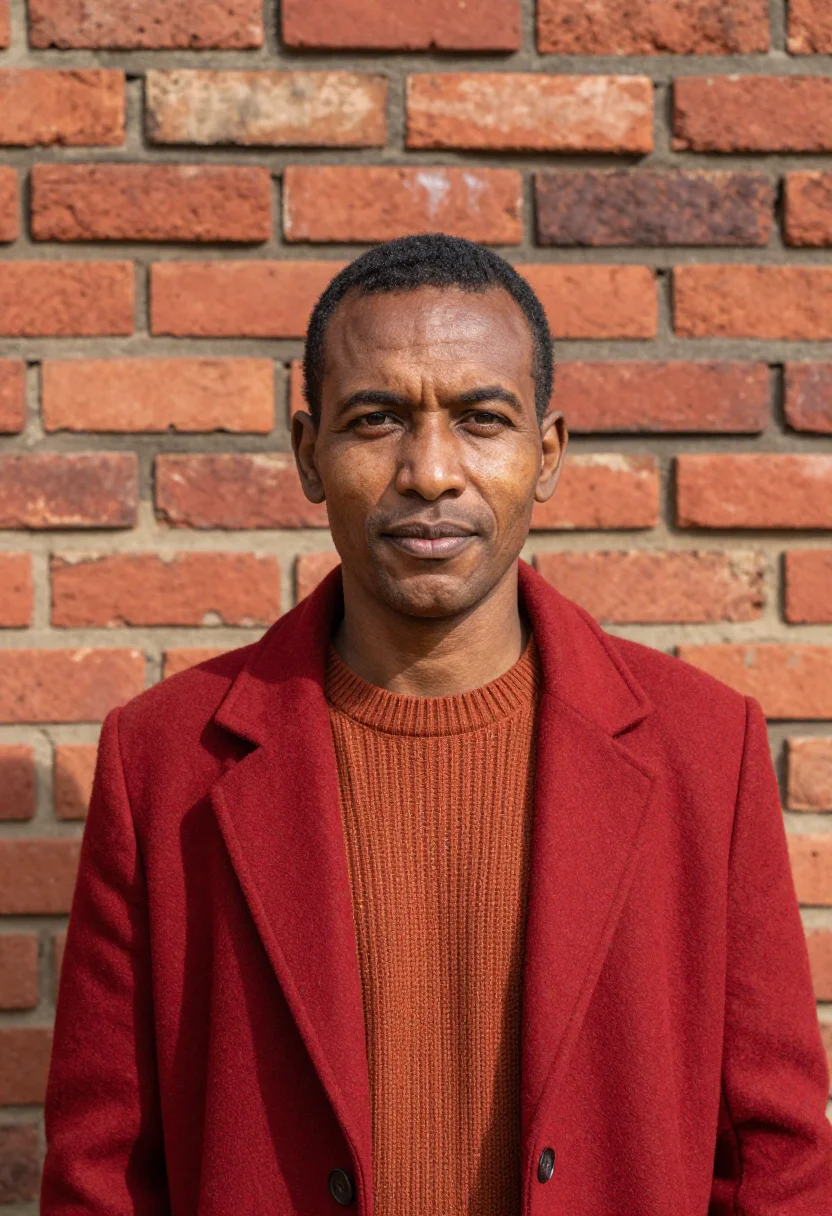 AI antananarivo architect highland brick red sample — portrait of a man, an architect in his early fifties of Mala