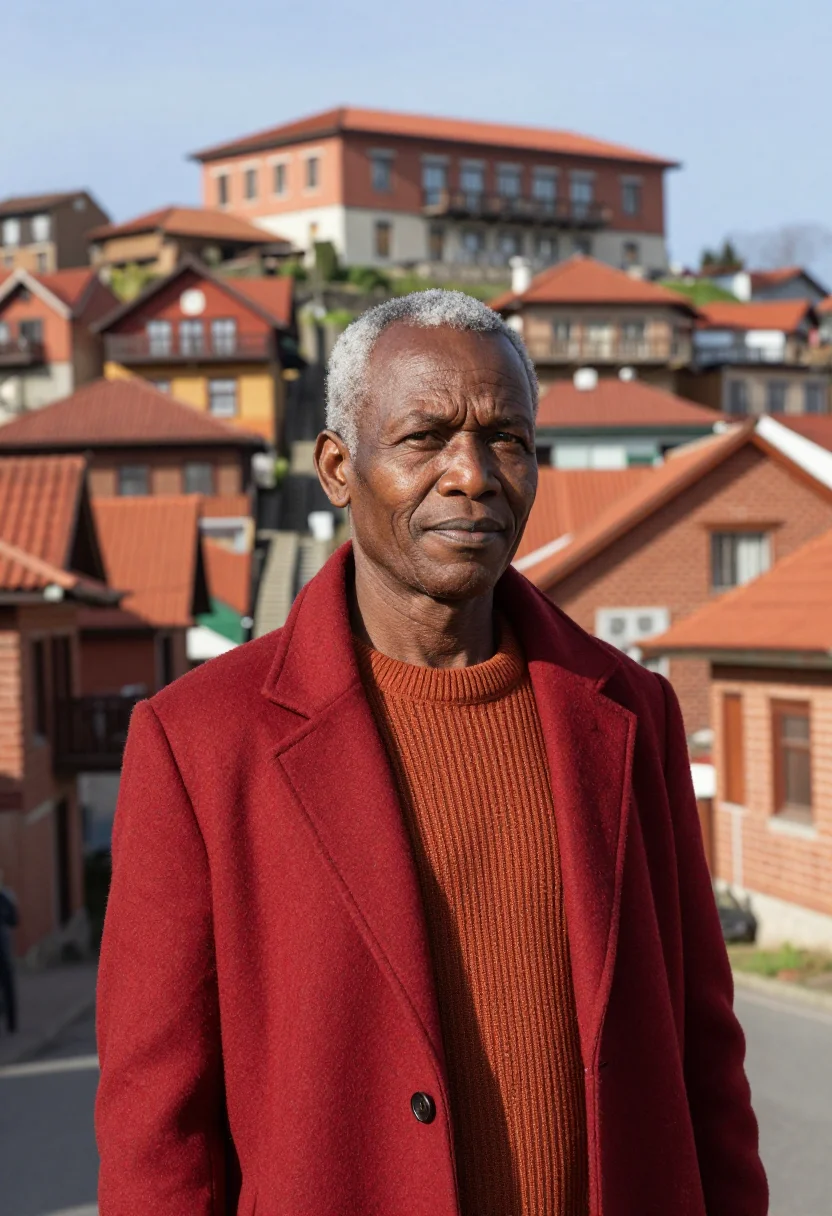 AI antananarivo architect highland brick red sample — portrait of a man, an architect in his mid-fifties of Malaga
