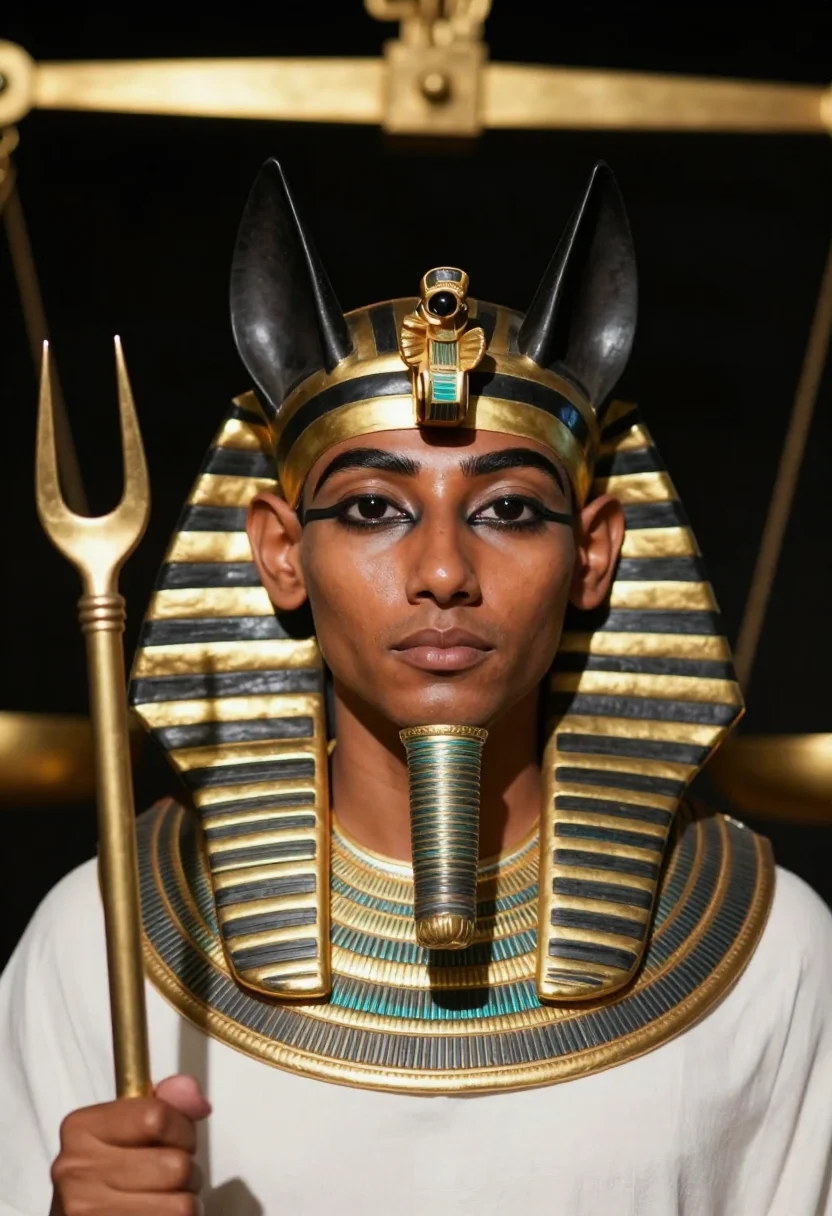 AI anubis sample — portrait of a man, close head-and-shoulders portrait of an E