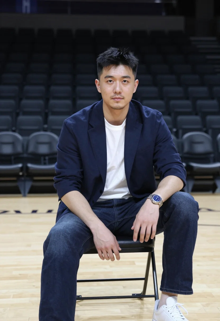 AI ap royal oak sample — portrait of a man, half-length portrait of an East-Asian man