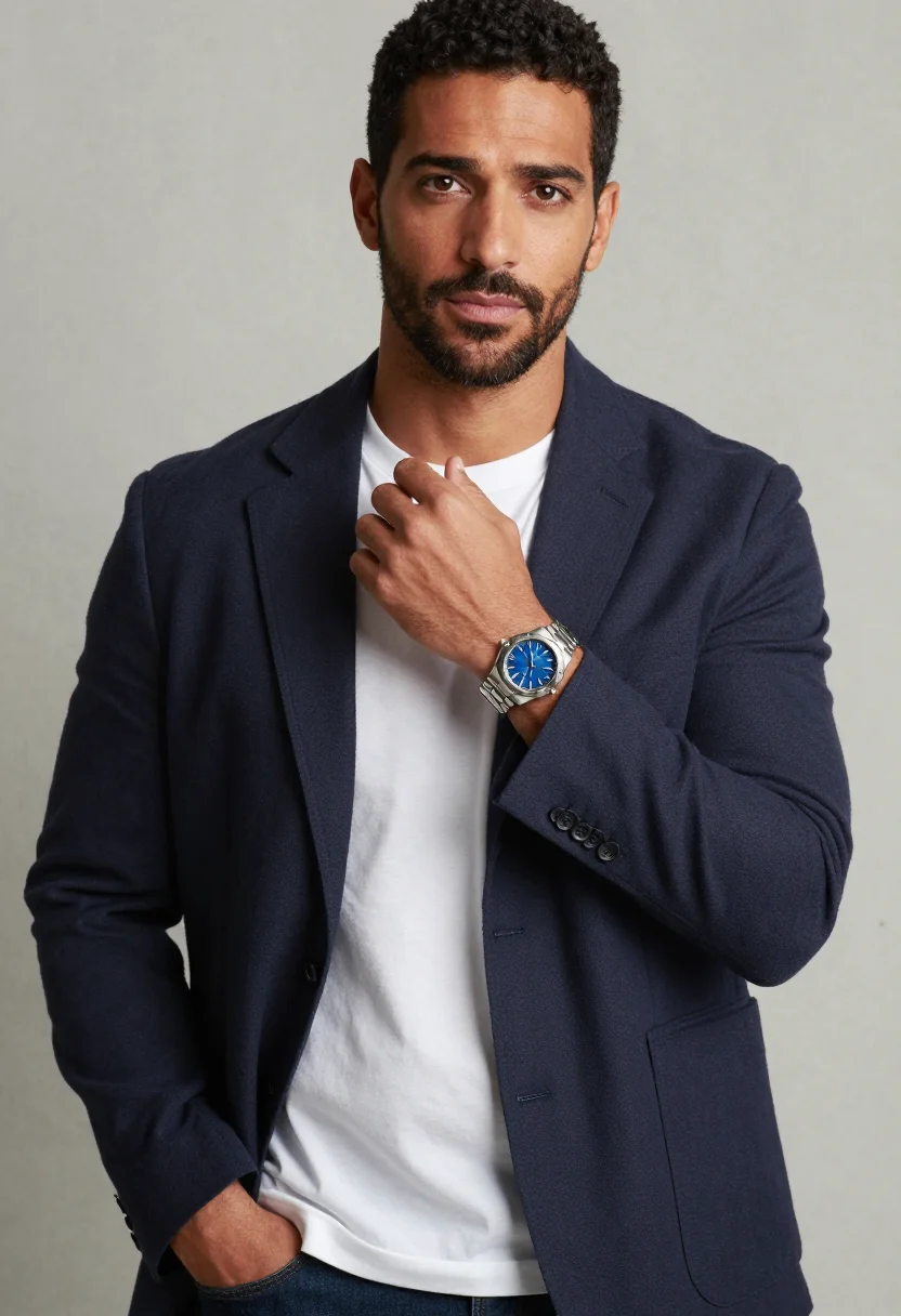 AI ap royal oak sample — portrait of a man, close portrait of an Italian man in his f