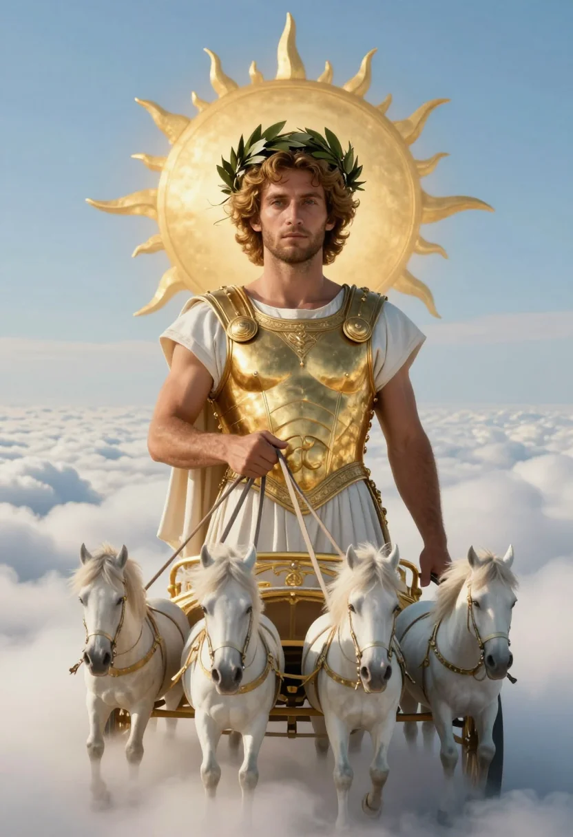 AI apollo sample — portrait of a man, half-length portrait of a Greek man in hi