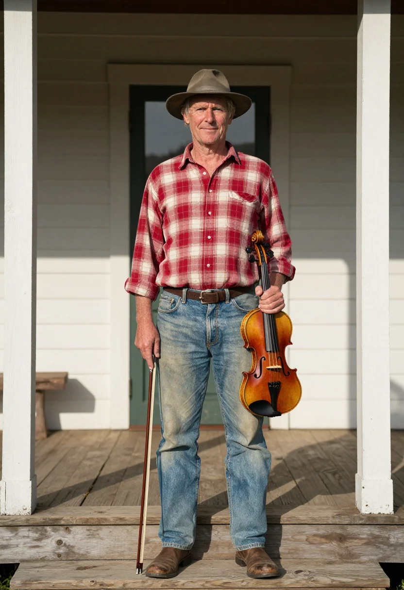 AI appalachian porch sample — portrait of a man, half-length portrait of a Northern-Europe