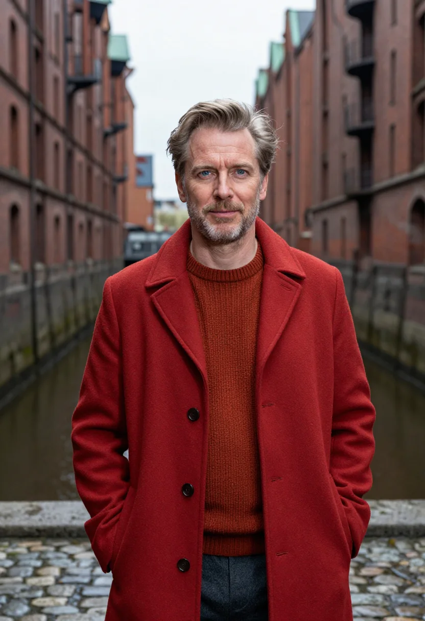 AI architect hafencity brick red sample — portrait of a man, head-and-shoulders portrait of a Dutch ma