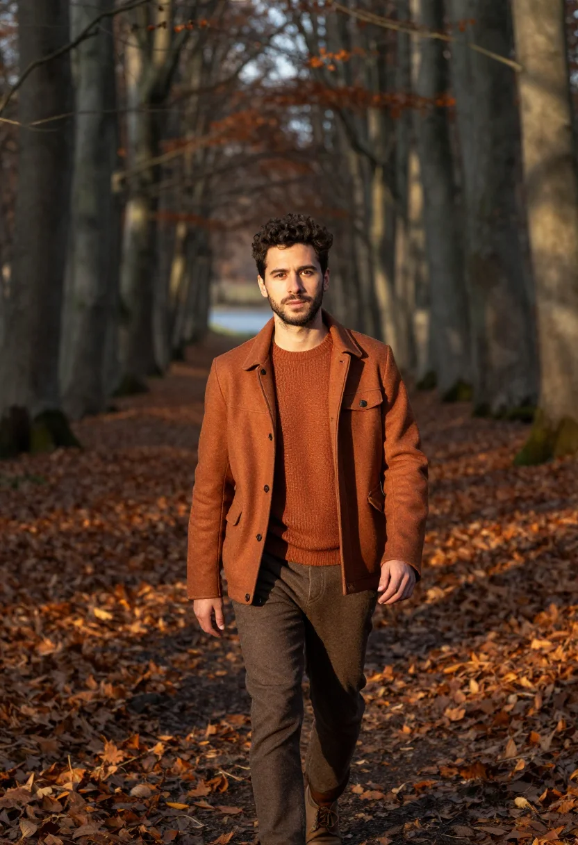 AI ardennes forest copper sample — portrait of a man, three-quarter-length portrait of a Belgia