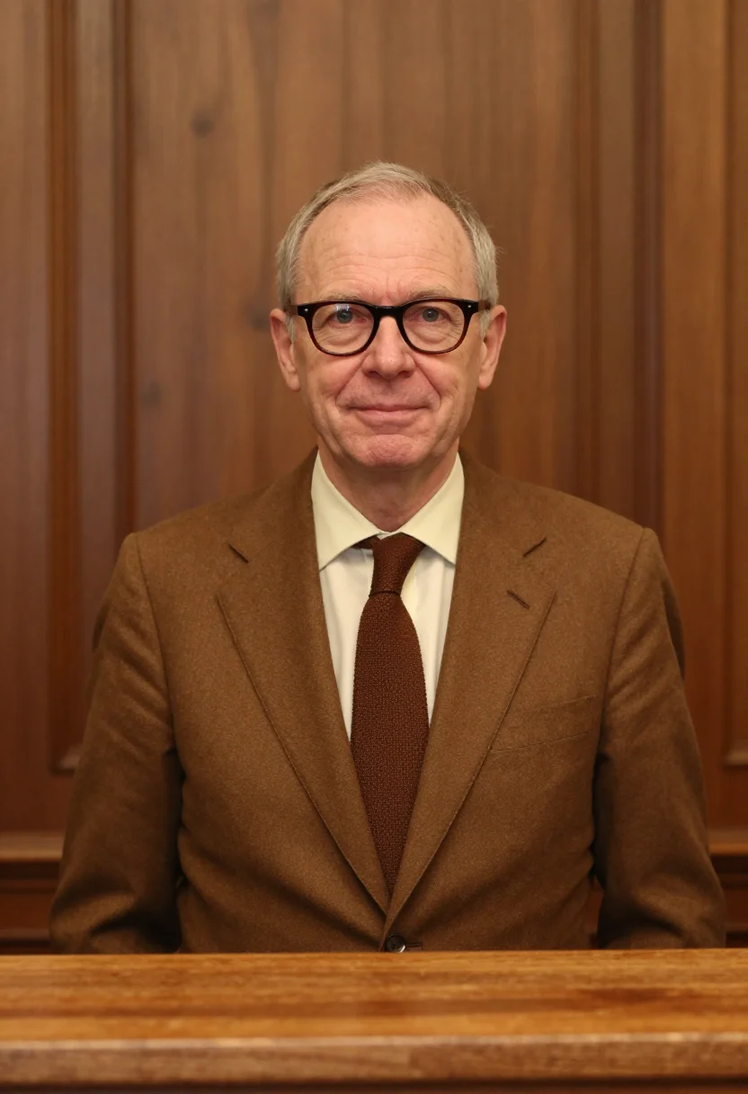 AI arne jacobsen copenhagen november brown sample — portrait of a man, framed tight, head and shoulders, the bod